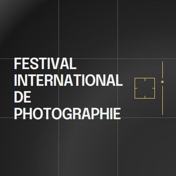 Festival international de photographie black modern,moody,camera,grid,geometric,pattern