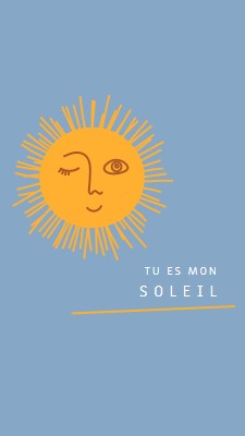 Moment dans le soleil orange modern-simple