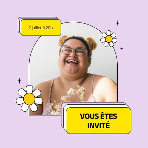 Vous êtes invité à ce pink bright,bold,stickers