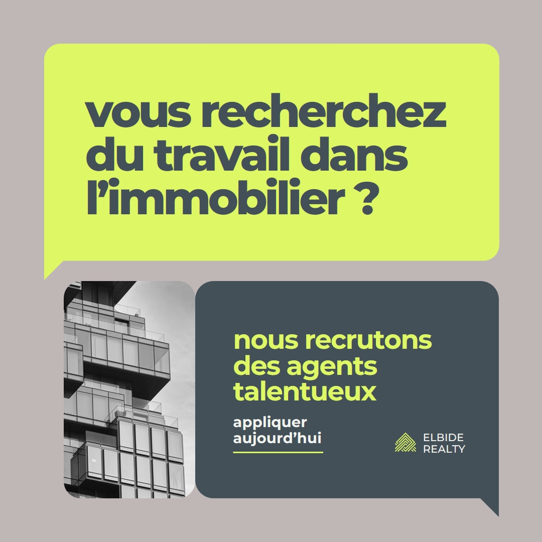 Offre d’emploi - nous embauchons green modern,minimal,blocks,dark,neutral,simple