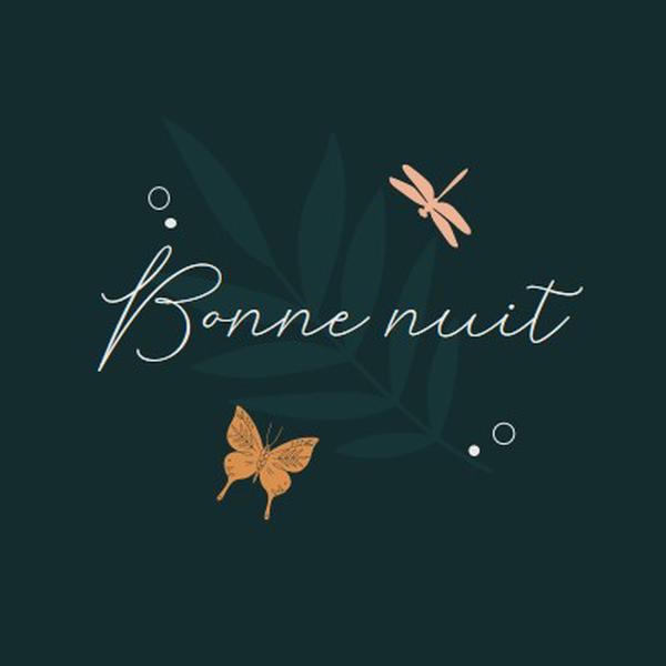 Une bonne nuit simple blue whimsical,bohemian,graphic,simple,motif,handwriting,illustration,