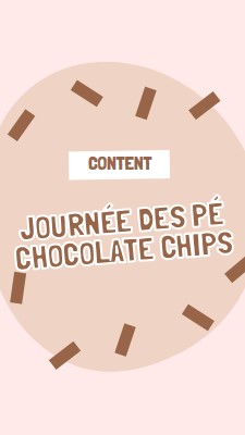 Bonne journée du chocolat brown organic-simple