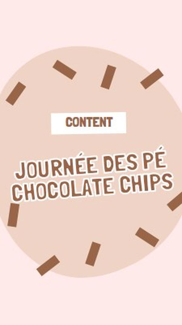 Bonne journée du chocolat brown organic-simple