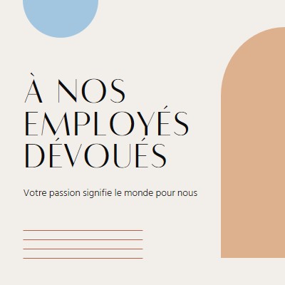 Carte de remerciement pour les employés brown minimal,boho,shapes,geometric,line,neutral