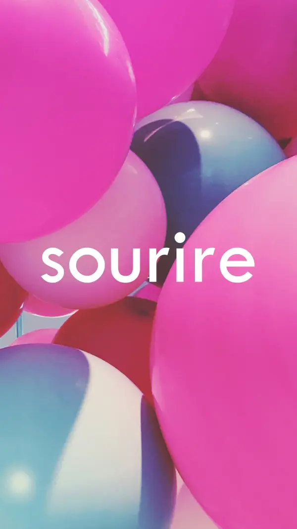 Tous les sourires pink modern-bold