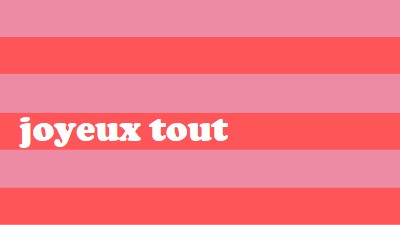 Tout est joyeux pink modern-bold