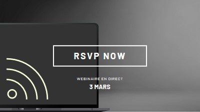 Étoile du webinaire black modern-simple