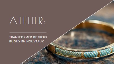 Atelier bijoux brown organic-simple