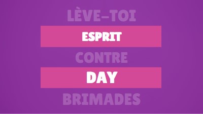 Se lever contre l’intimidation purple modern-bold