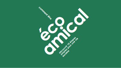 Éco-conseil green modern-bold