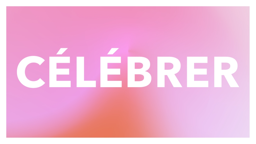 Célébrons avec style pink modern-bold