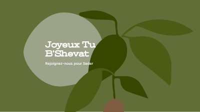 Joyeux Tu B’Shevat green organic-simple