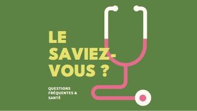 Le saviez-vous ? green modern-bold