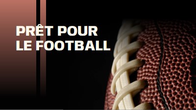 Prêt pour le football brown modern-simple