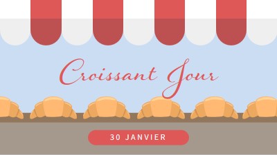 Croissant Jour blue whimsical-color-block