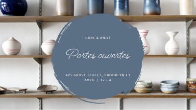 Portes ouvertes du magasin de poterie gray modern-simple