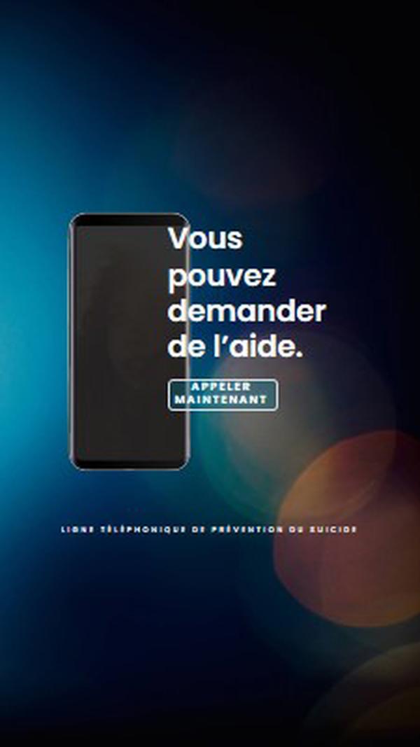 Demander de l’aide blue modern-simple