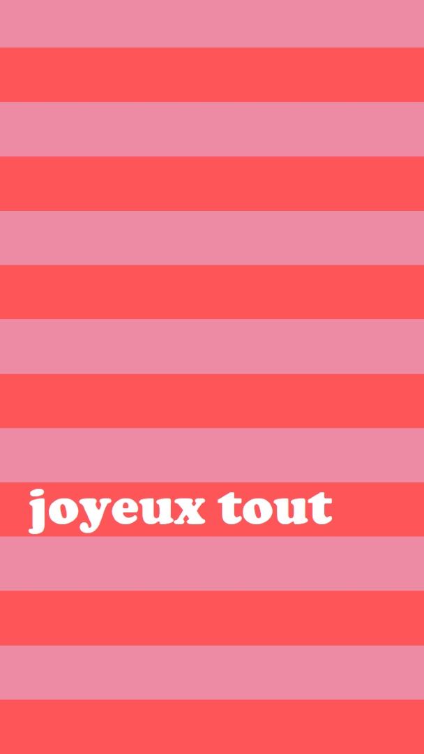 Tout est joyeux pink modern-bold