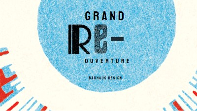 Rouvrir large blue modern-bold