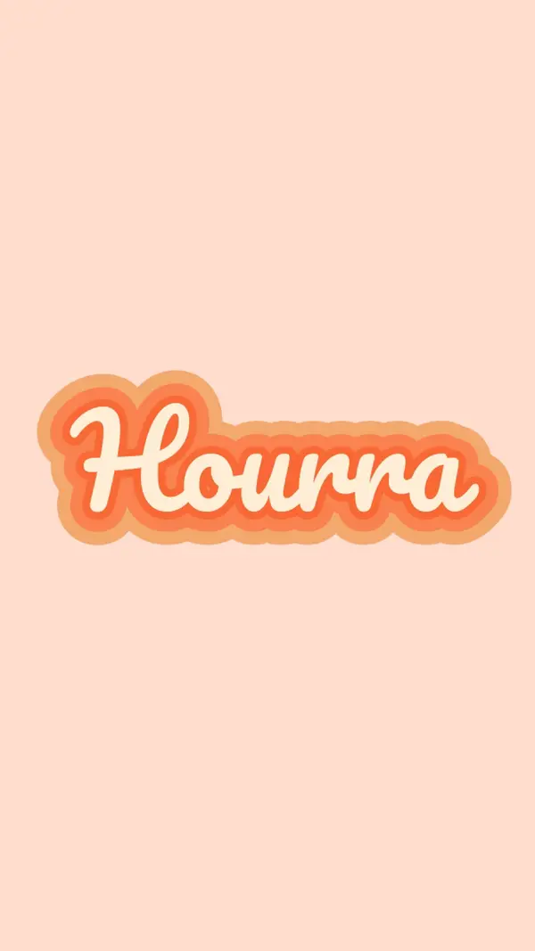 Hooray toute la journée pink vintage-retro