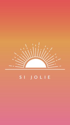 Tellement joli comme un coucher de soleil red organic-boho