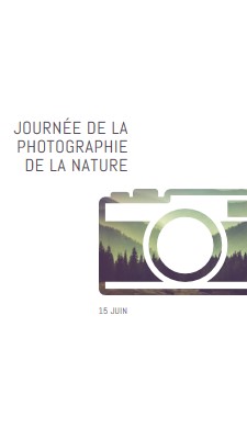 Journée de la photographie de la nature white modern-simple