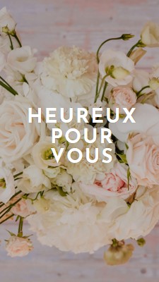 Bouquet heureux purple modern-simple