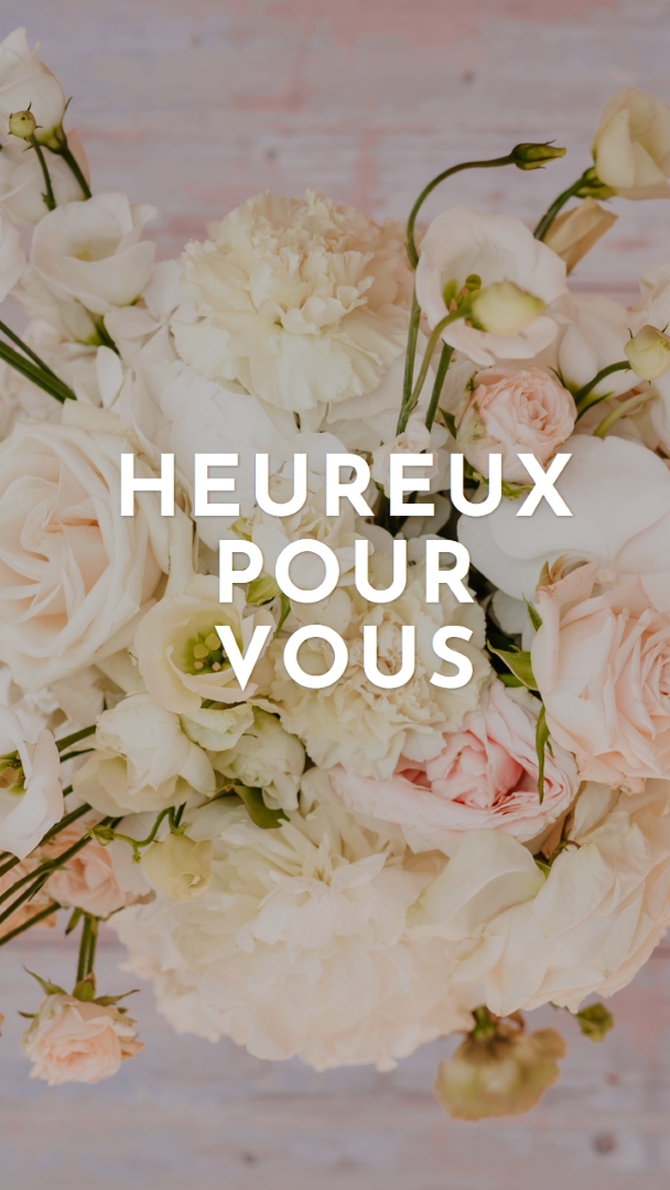 Bouquet heureux purple modern-simple