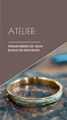 Atelier bijoux brown organic-simple