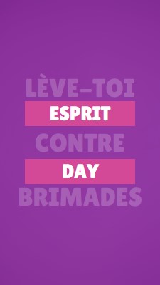 Se lever contre l’intimidation purple modern-bold