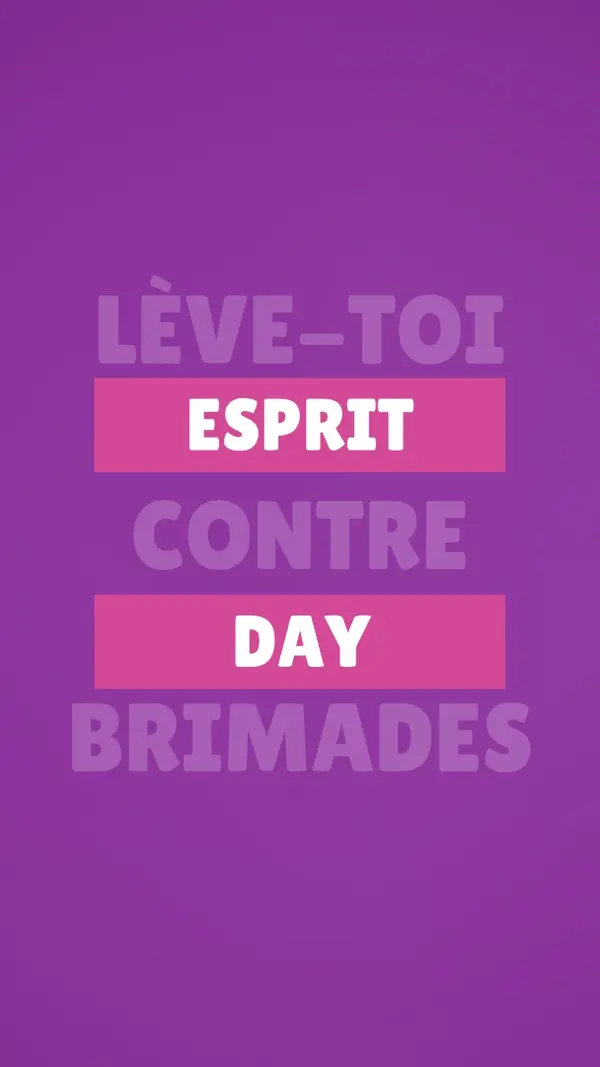 Se lever contre l’intimidation purple modern-bold