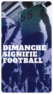 Dimanche signifie football purple modern-bold