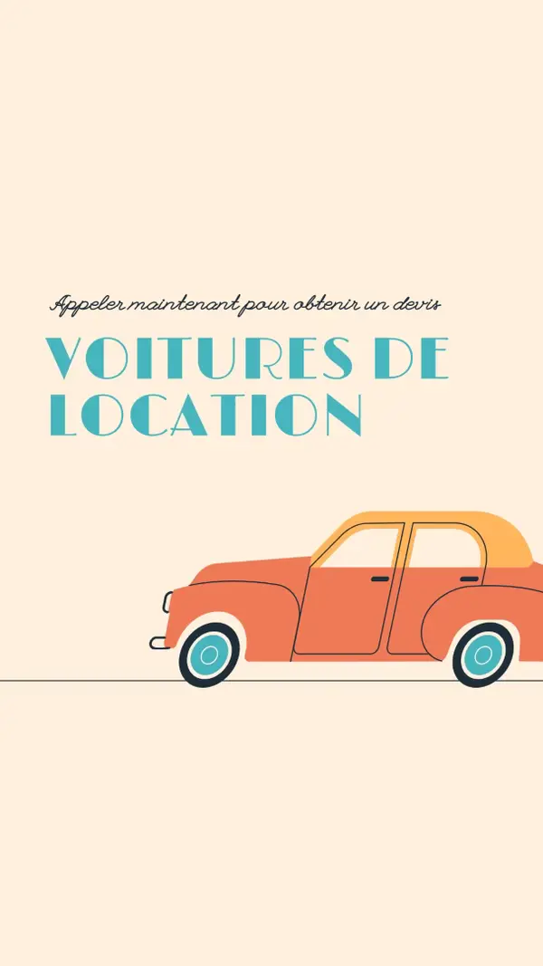 Devis sur les voitures de location orange whimsical-color-block