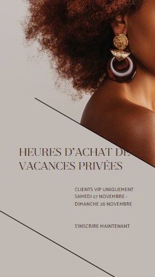 Heures d’achat des fêtes privées gray modern-simple