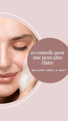 10 conseils pour une peau plus claire purple modern-simple