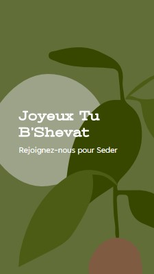 Joyeux Tu B’Shevat green organic-simple