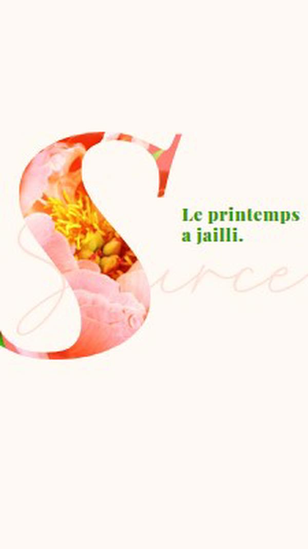 Précédage printanier pink vintage-botanical