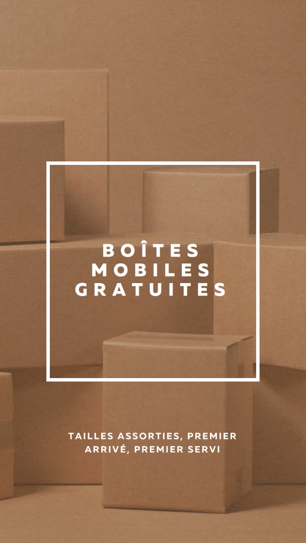 Boîtes de déplacement gratuites brown modern-simple