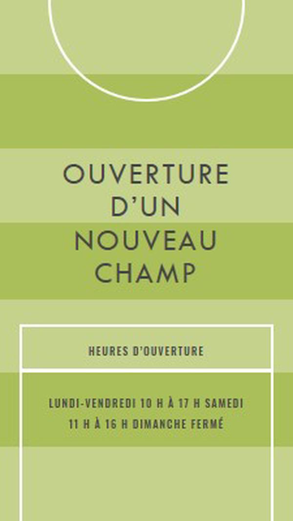 Objectifs du champ green modern-geometric-&-linear