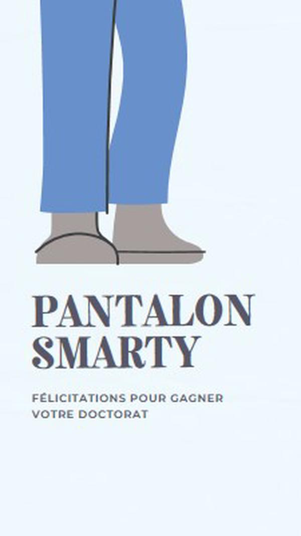 Pantalon smarty blue modern-color-block