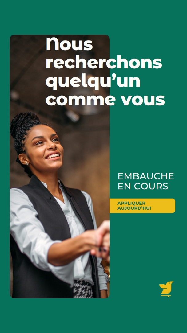 Nous recherchons quelqu’un comme vous green modern,simple,corporate,minimal,neutral,geometric