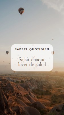 Saisir chaque lever de soleil brown modern,photo,notification,simple,elegant,