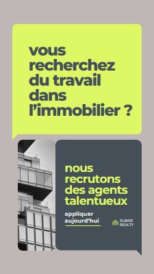 Offre d’emploi - nous embauchons green modern,minimal,blocks,dark,neutral,simple