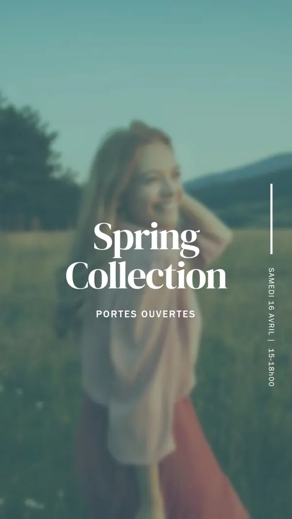Pré de printemps green modern-simple