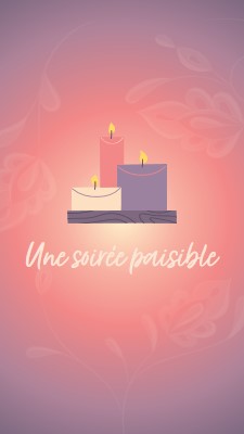 Une soirée paisible purple modern,gradient,illustration,simple,motif,handwriting