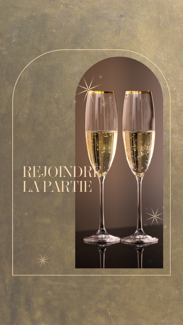 S’il vous plaît rejoindre la fête brown minimal,elegant,arch