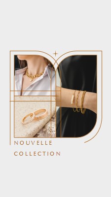 Nouvelle collection de bijoux brown photographic,minimal,collage,line,frame,classic