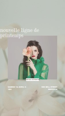 Nuances du printemps green modern-simple