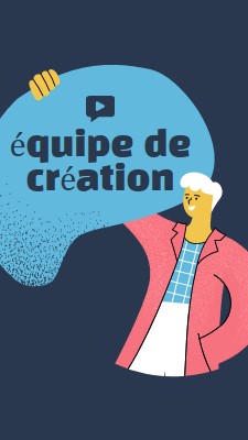 Équipe de création de la communauté en ligne blue organic,bright,illustration,graphic,simple,vibrant