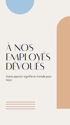 Carte de remerciement pour les employés brown minimal,boho,shapes,geometric,line,neutral